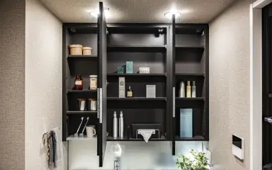 三面鏡裏収納