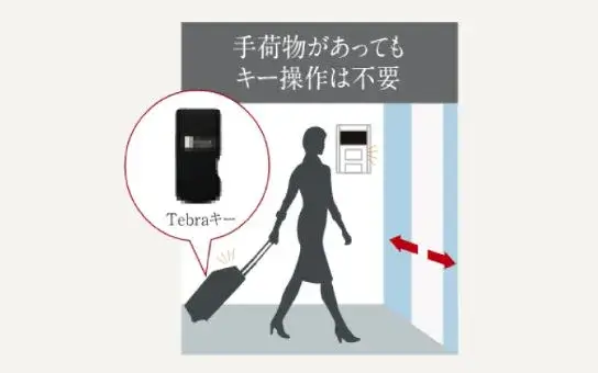 ハンズフリーキーシステム「Tebra pass」