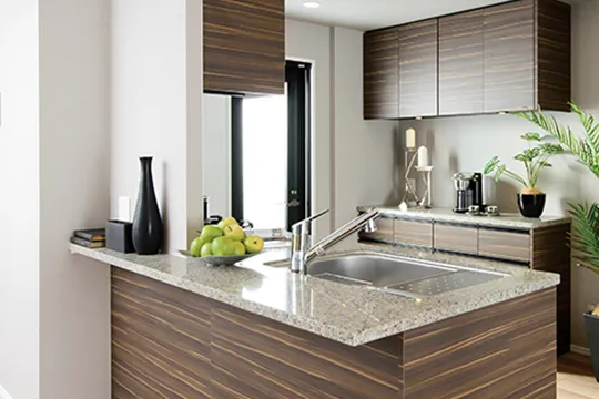 キッチン天板変更