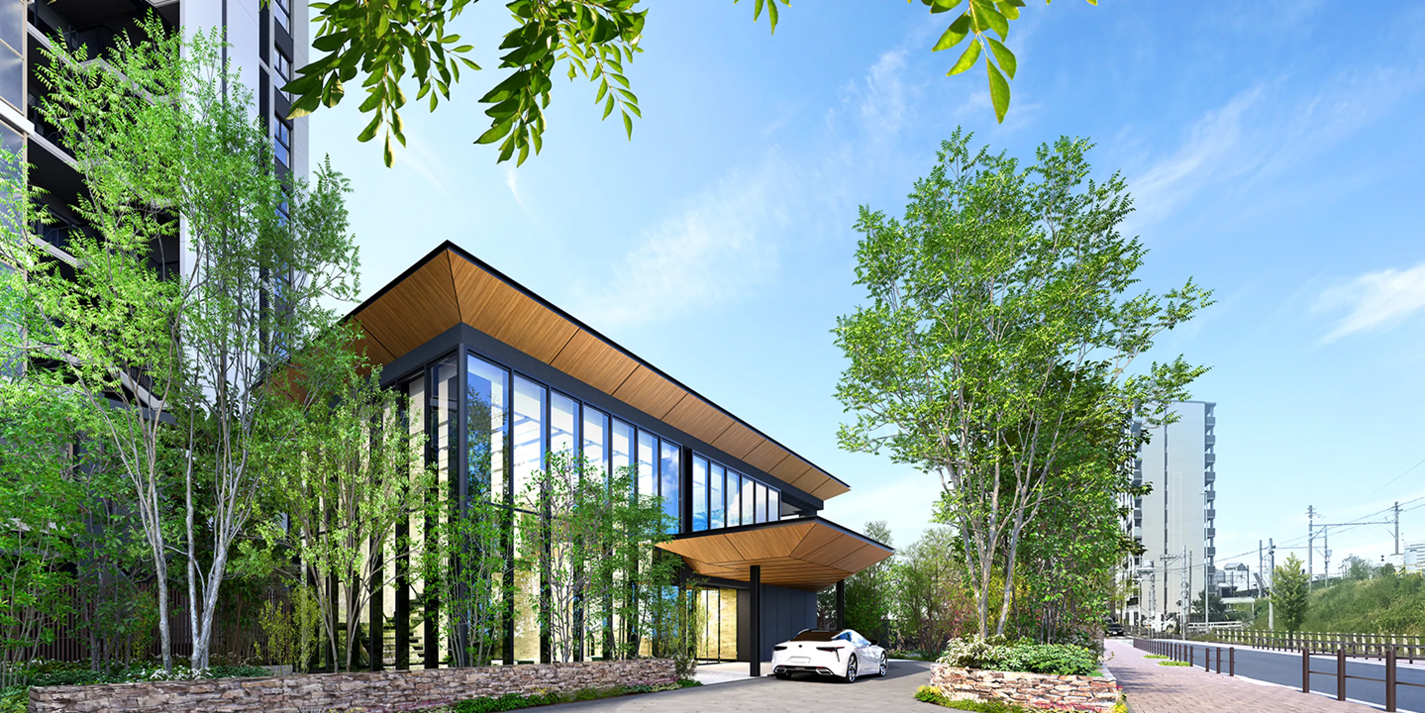 別棟エントランス完成予想CG