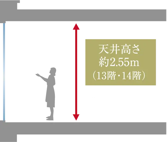 天井高さ