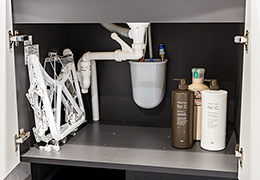 バックトラップ排水