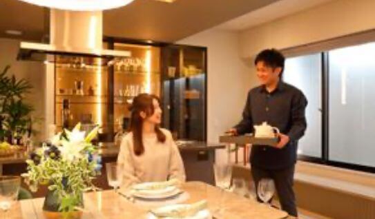 キッチンに窓のあるプランを選ばれたS様ご夫婦