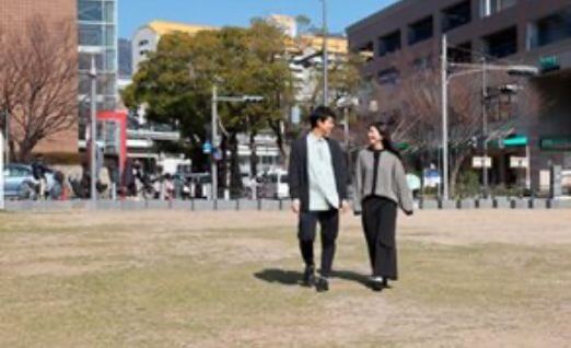 T様ご夫婦。六甲道南公園にて