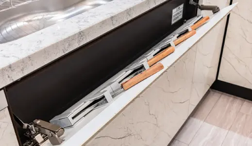 チャイルドロック付包丁差し