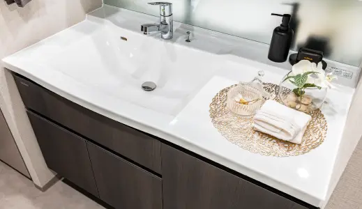 ボウル片寄せ一体型カウンター