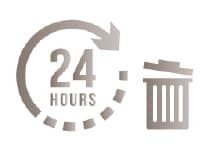 24時間利用可能なゴミ置場