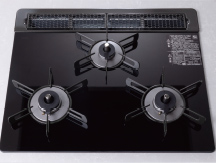 ガラストップ３口コンロ