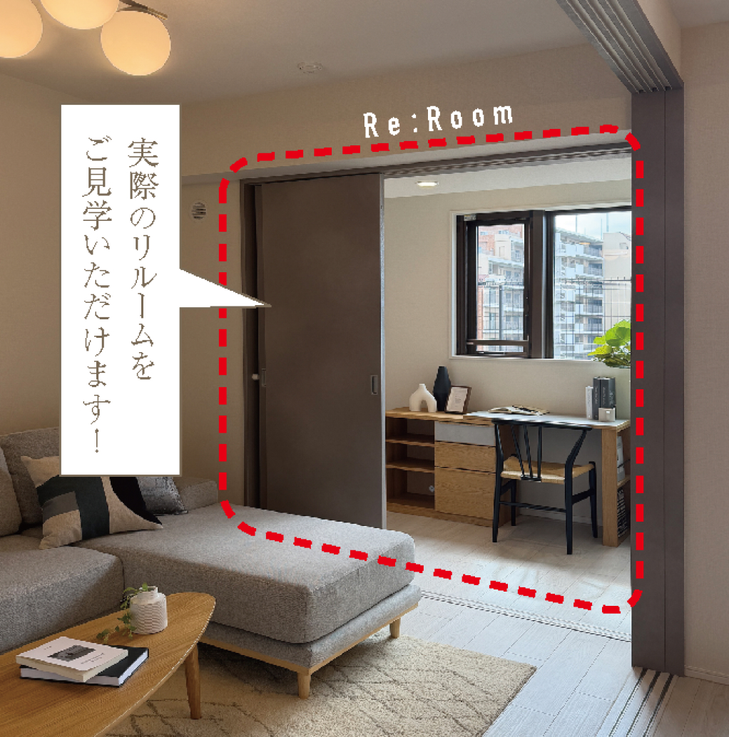 実際のRe:Roomをご見学いただけます