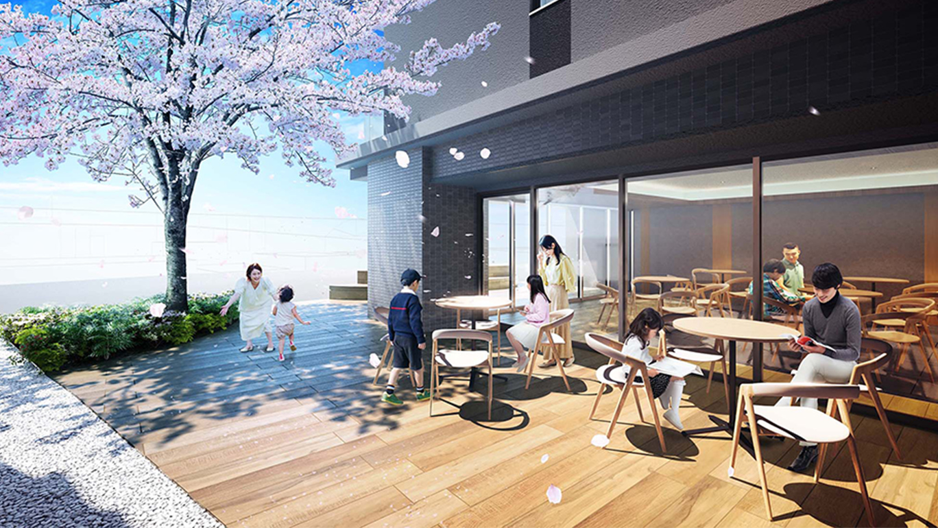 テラスラウンジ＆スカイデッキ完成予想CG