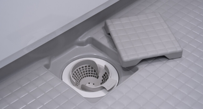 パッとくるりんポイ排水口イメージ