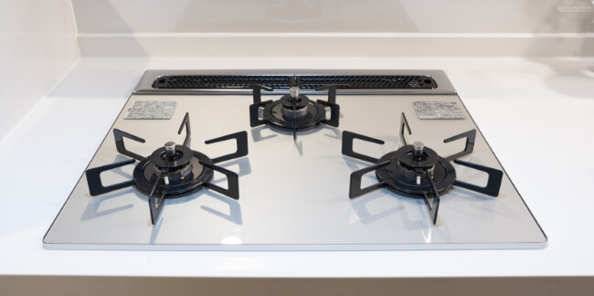 ガラストップ３口コンロイメージ