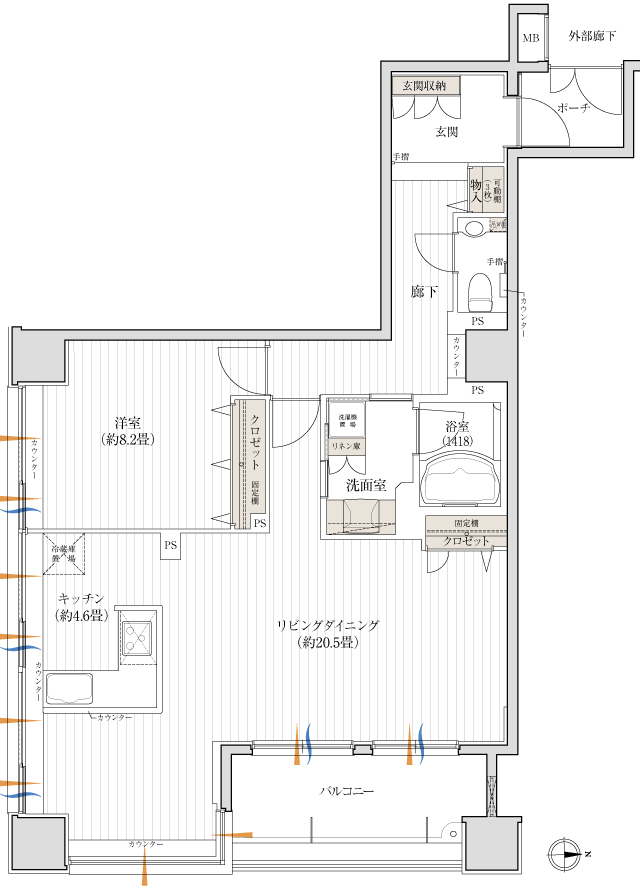 標準間取りCタイプ