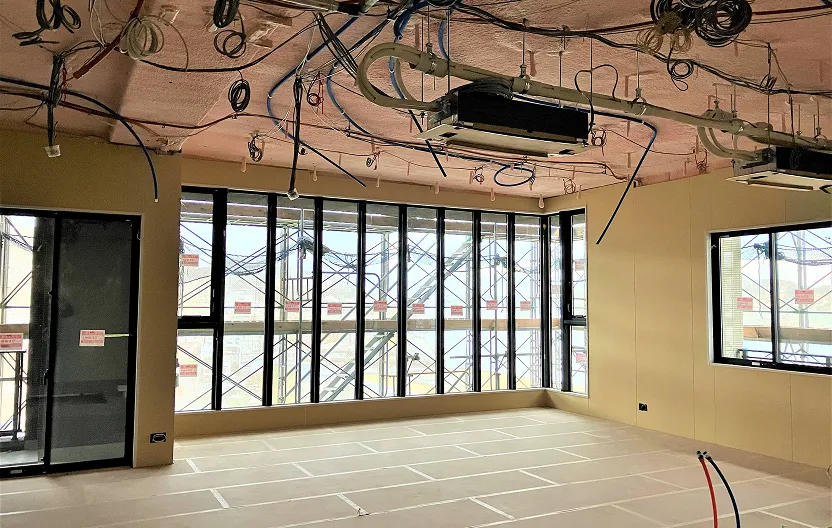 内装下地施工状況確認