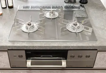 ガラストップ３口コンロ